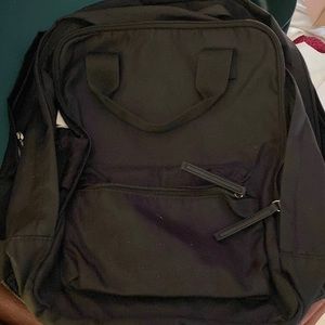 medium black bookbag